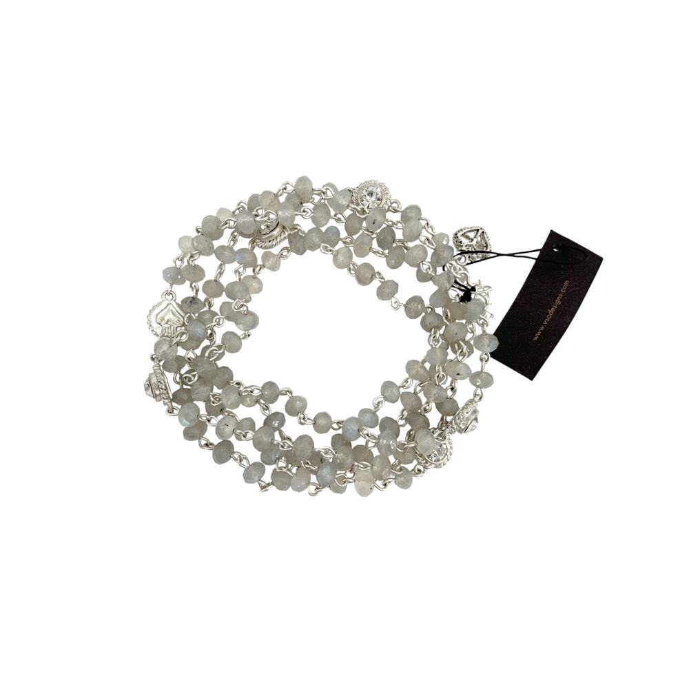 Virgins Saints & Angels Silver-Tone Beaded Layered Necklace